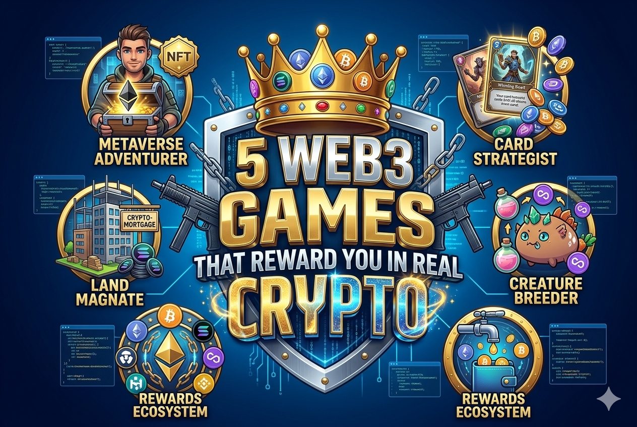 5 Web3 Games That Reward You in Real Crypto